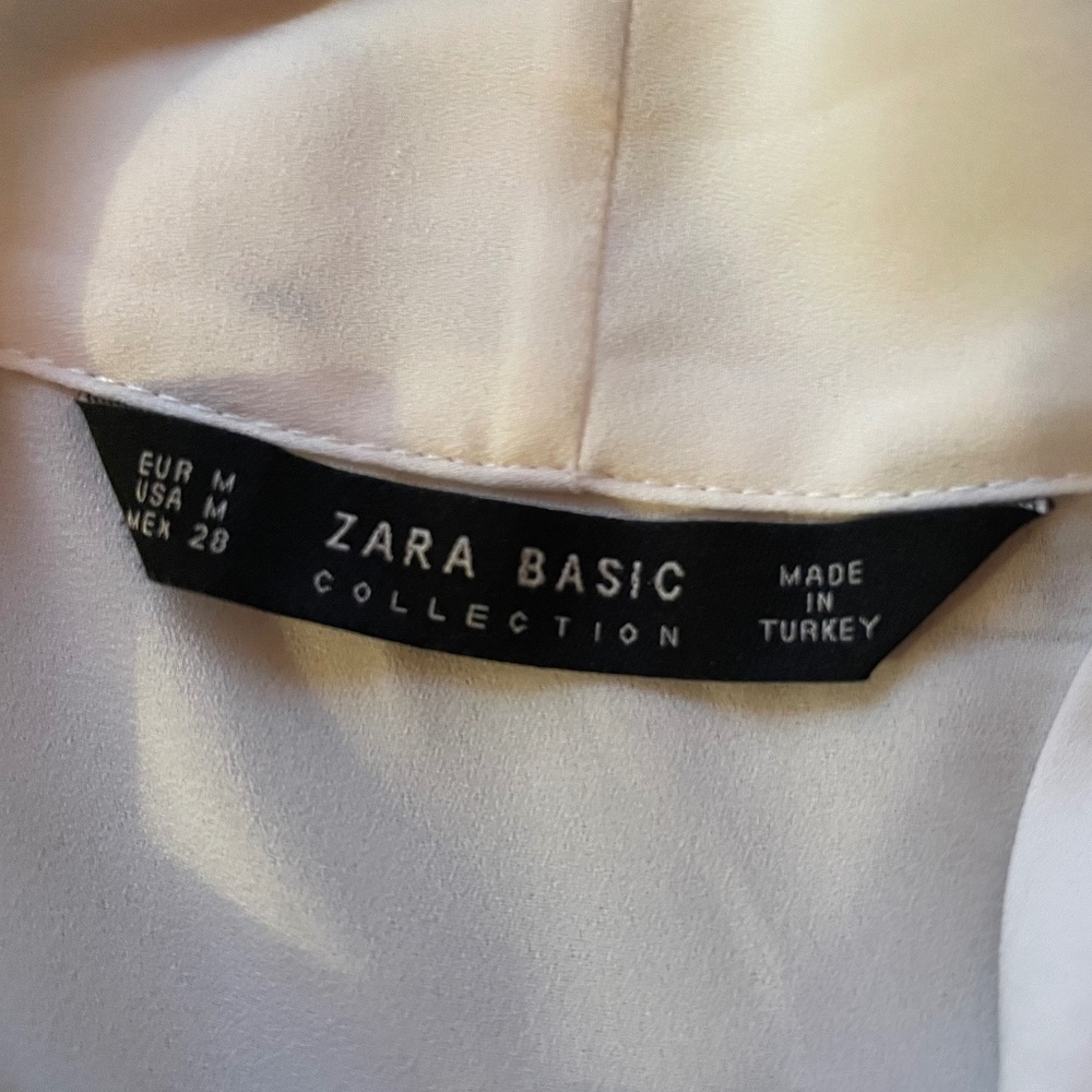 Zara, cream , medium, blouse top. worn twice